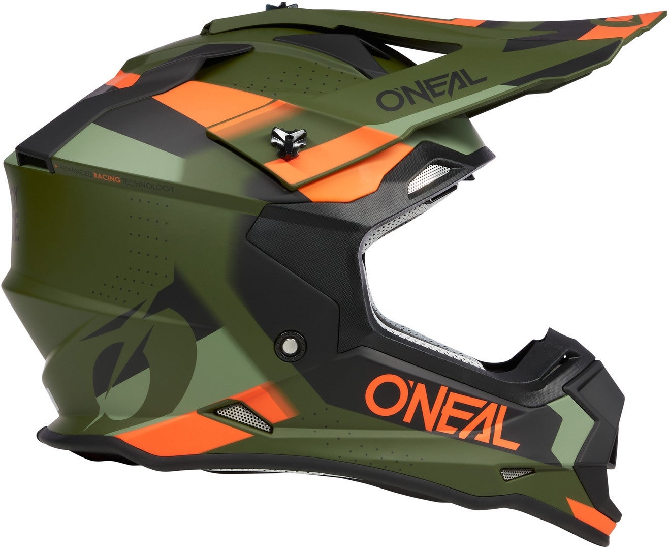 Oneal 2Series Spyde V23 Motocross hjelm grøn/sort/orange XXL (63/64) Figur 3