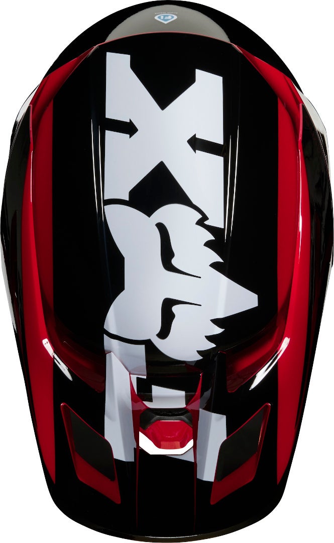 Fox V2 Hayl Jugend Motocross Helm rot M Abbildung 4