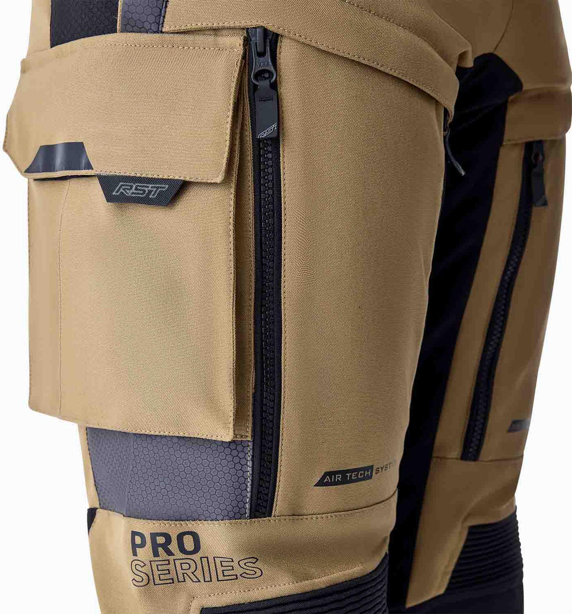 RST Pro Series Adventure D3O waterproof Motorcycle Textile Pants sand/black 50 Figure 5
