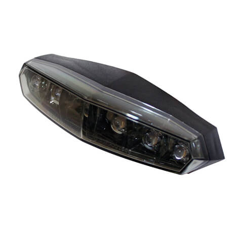 Lanterna traseira KOSO Mini LED, refletor vermelho com parafuso de fixação M5 Artigo principal Figura 1