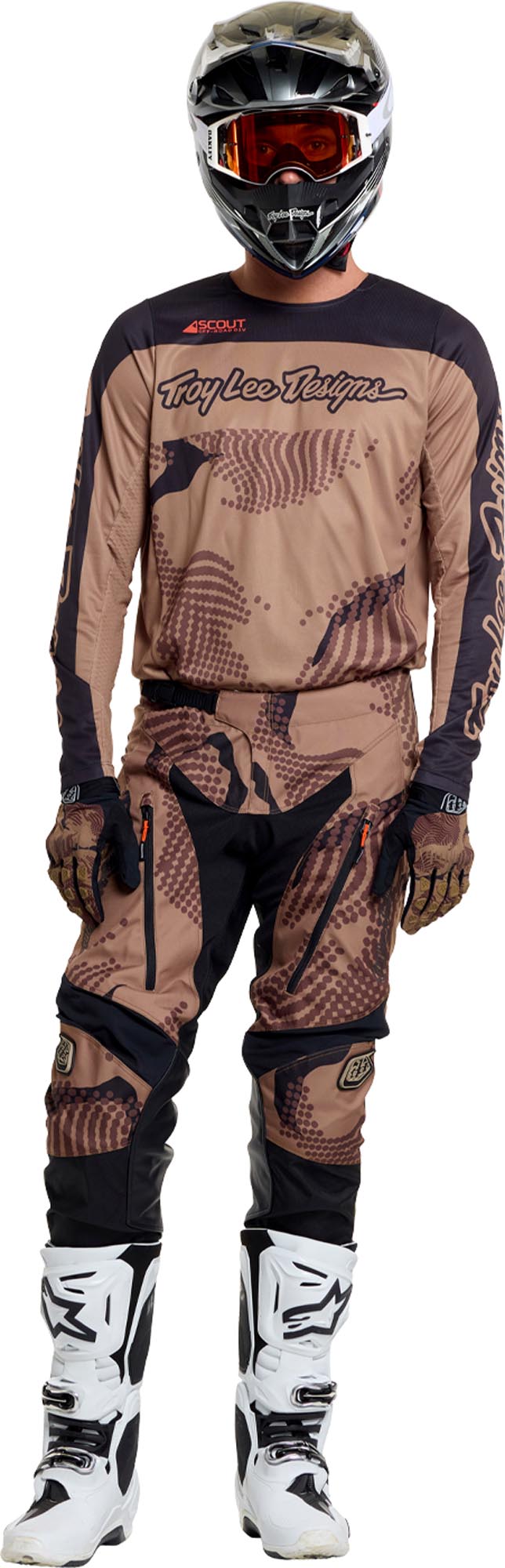 Troy Lee Designs Scout GP Pro High Desert Motocrossbukser Sand 32 Figur 16
