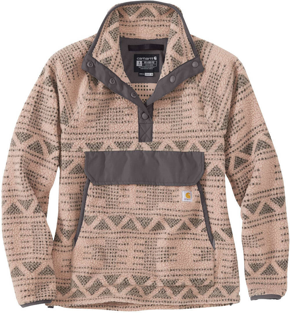 Carhartt Relaxed Fit Fleece Pull dames rose M Figure 1