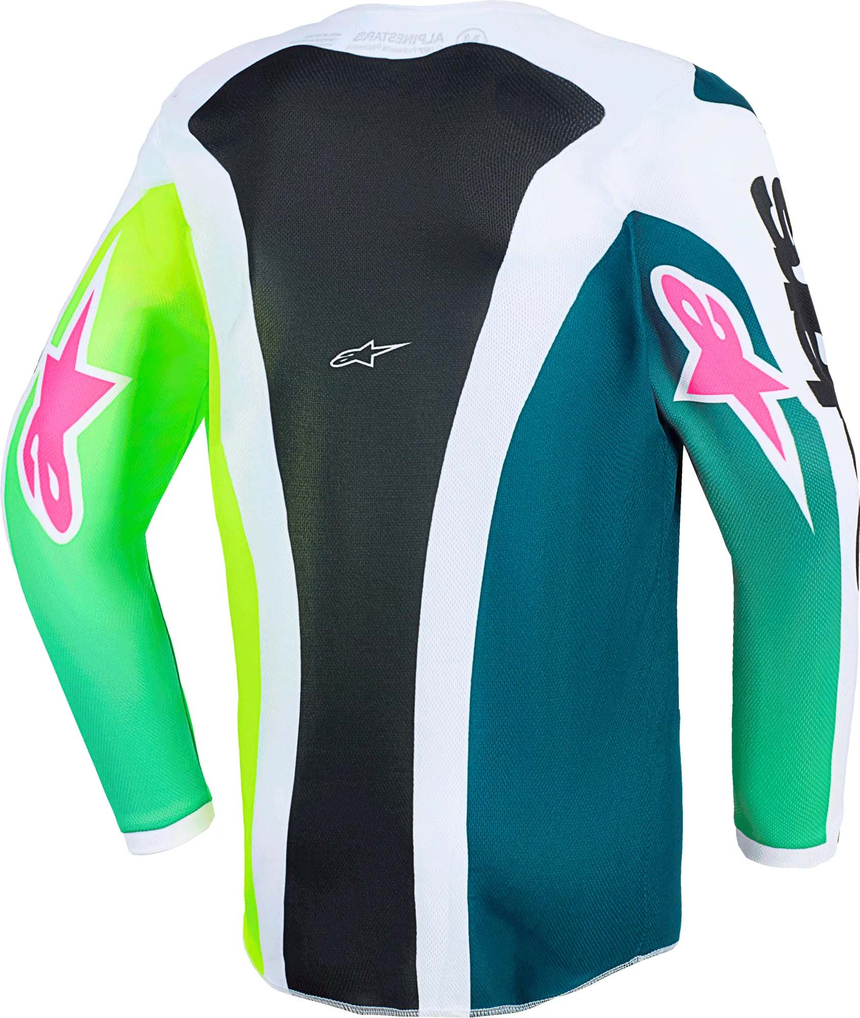 Alpinestars Fluid Portl Motocross trøje til børn grøn/hvid/sort S Figur 2