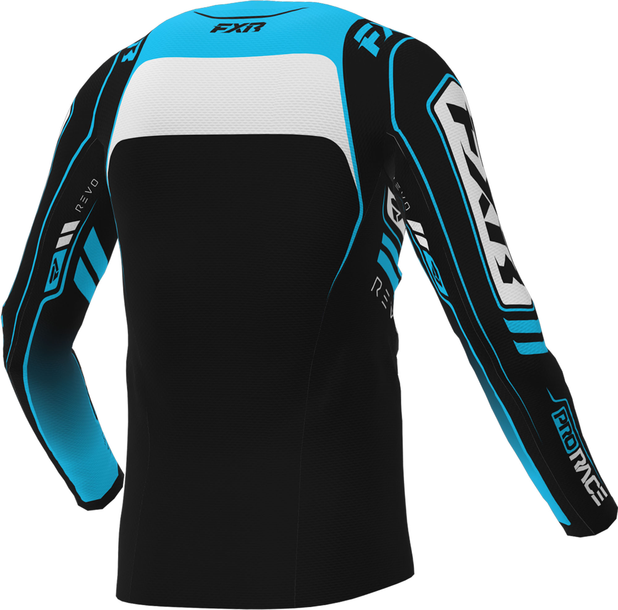 FXR Revo Motocross tröja för ungdomar svart/blått/vitt L Figur 2