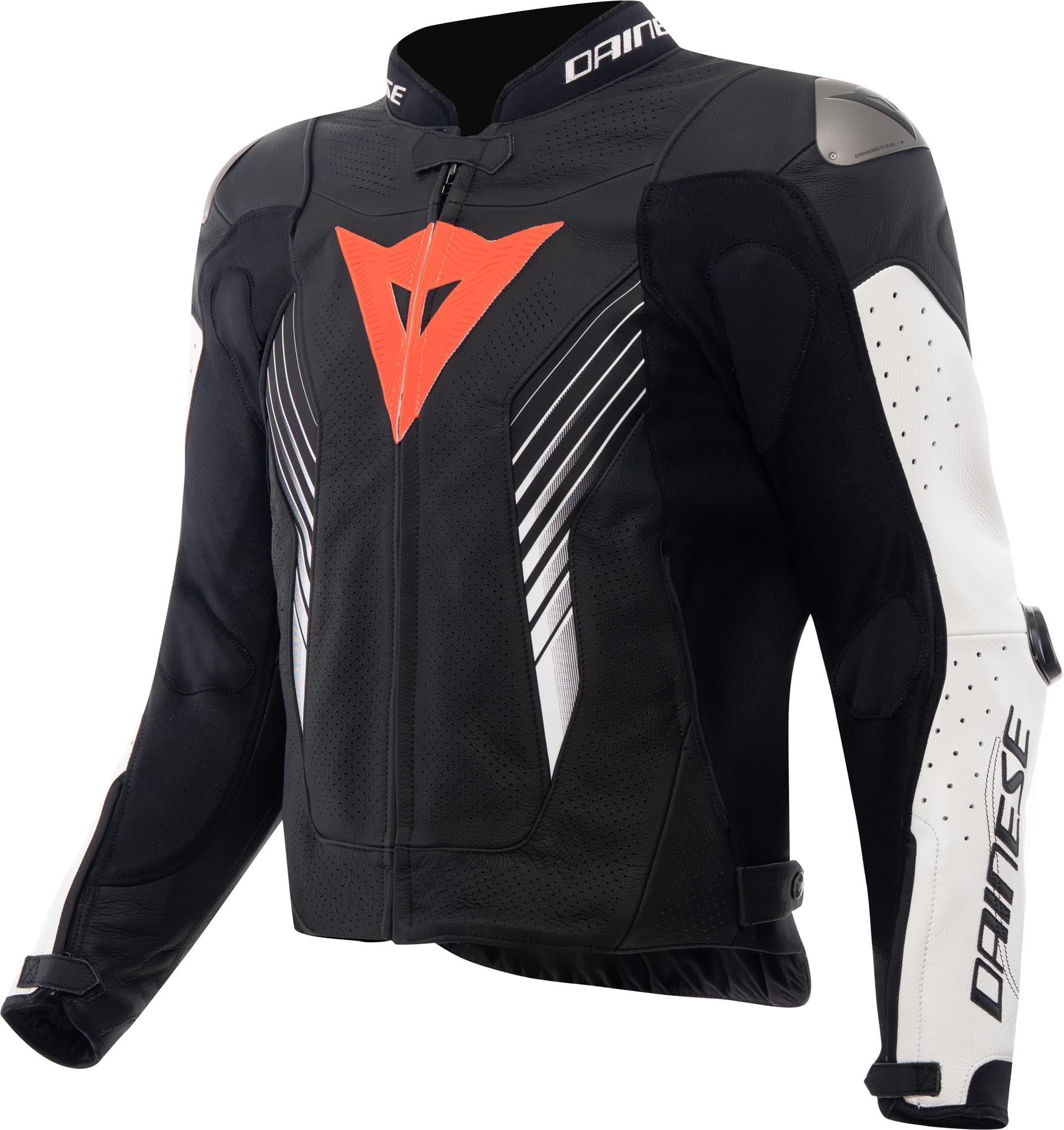 Dainese Super Speed 5 perforated Motorcycle Jacket black/white/red 64 Figure 1