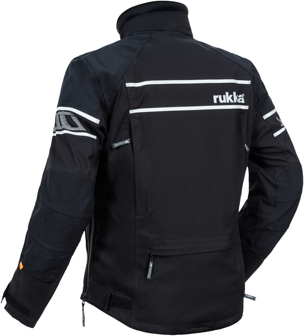 Rukka Rapto-R Motorcykel Textil Jacka Svart/Silver 66 Figur 2