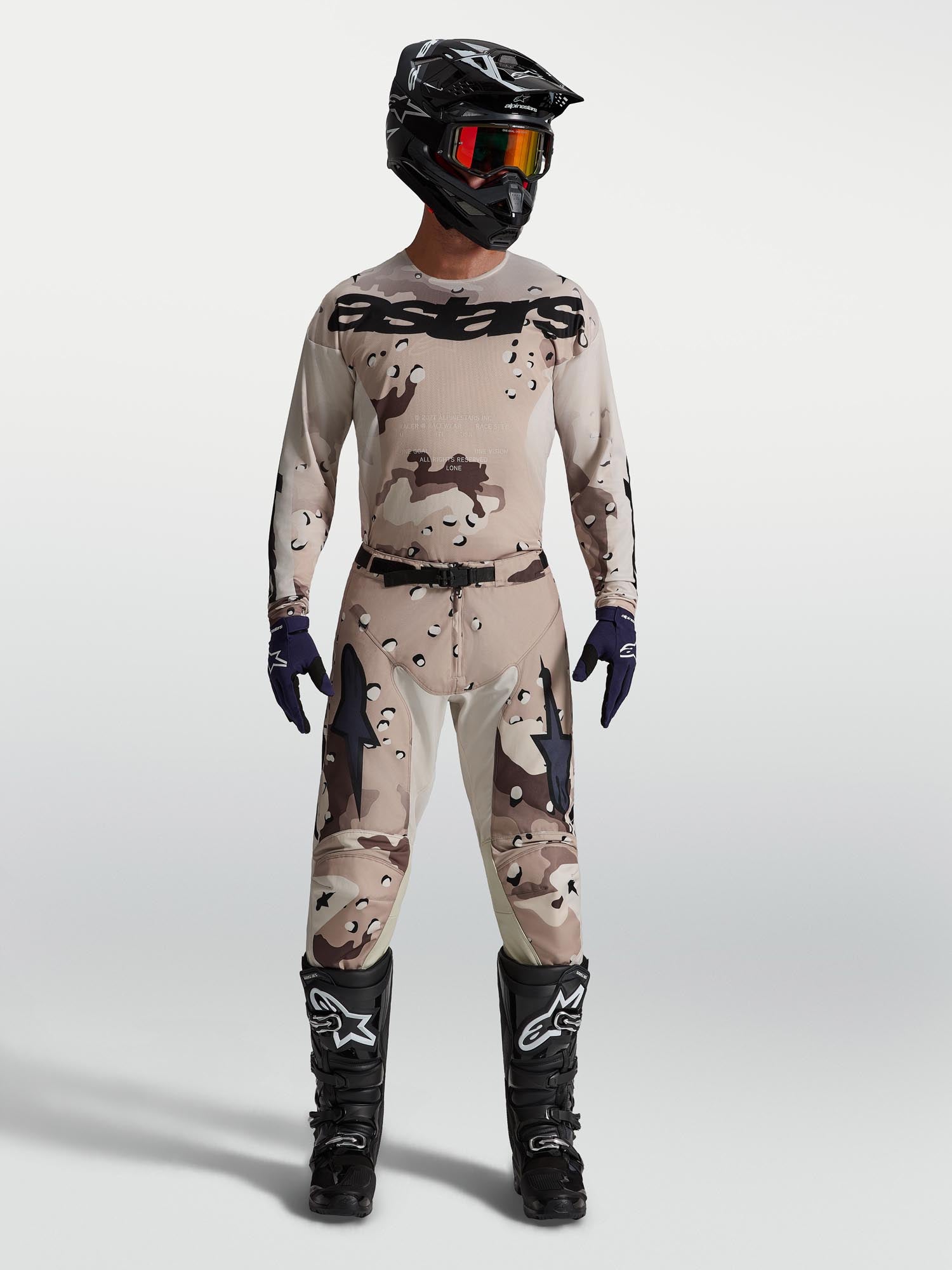 Alpinestars Racer Lone Motocross hlače rjava/črna 44 Slika 3