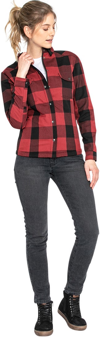 John Doe Motoshirt XTM Donna Moto Camicia nero/rosso 2XL Figura 16