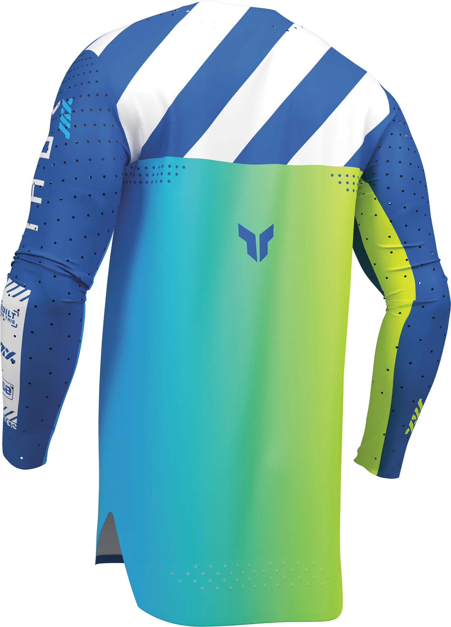 Thor Sportmode Synth Motocross trøye blå XL Figur 3