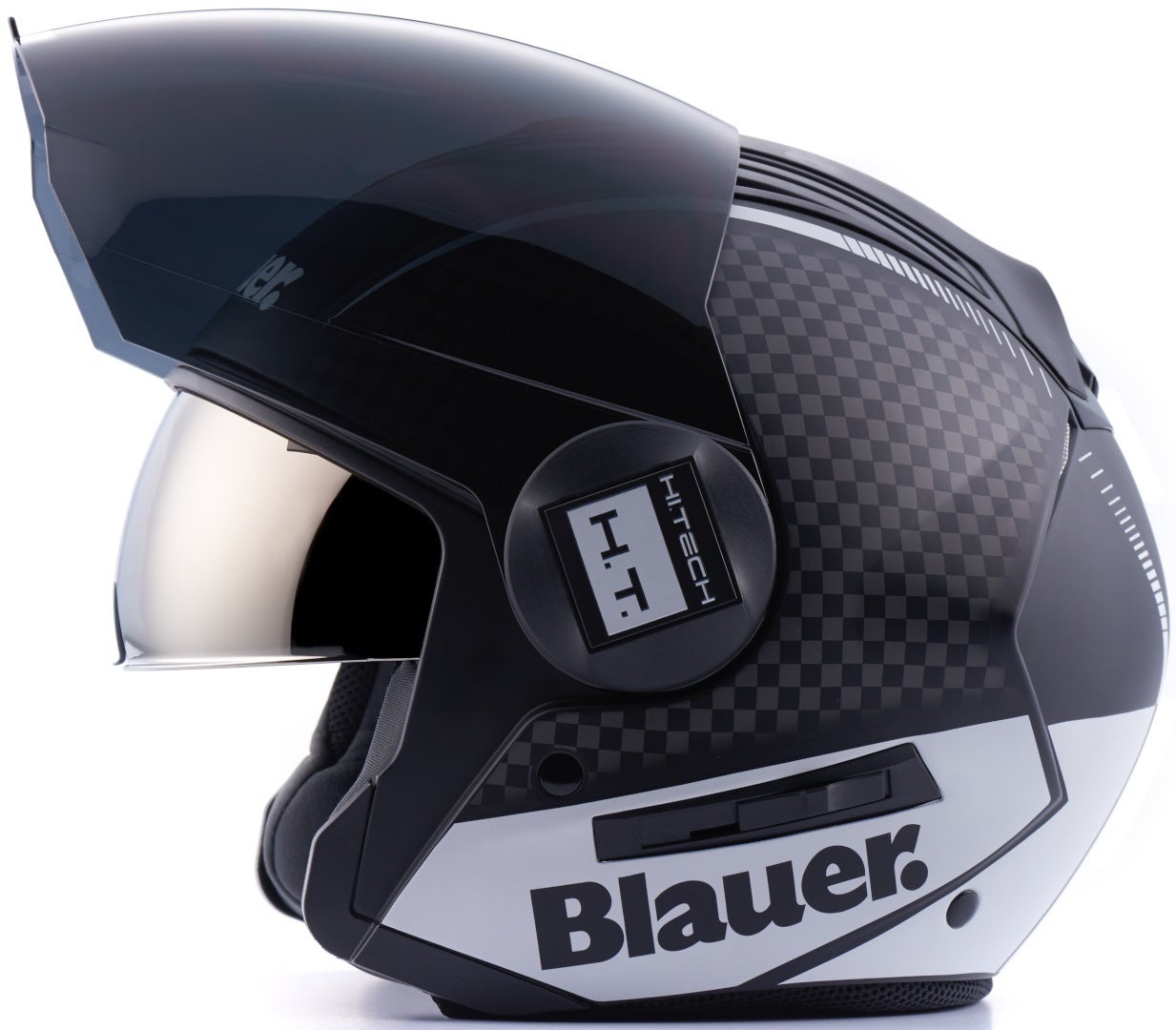 Blauer Real HT Graphic B Jet Helmet black matt/white M (56/58) Figure 2