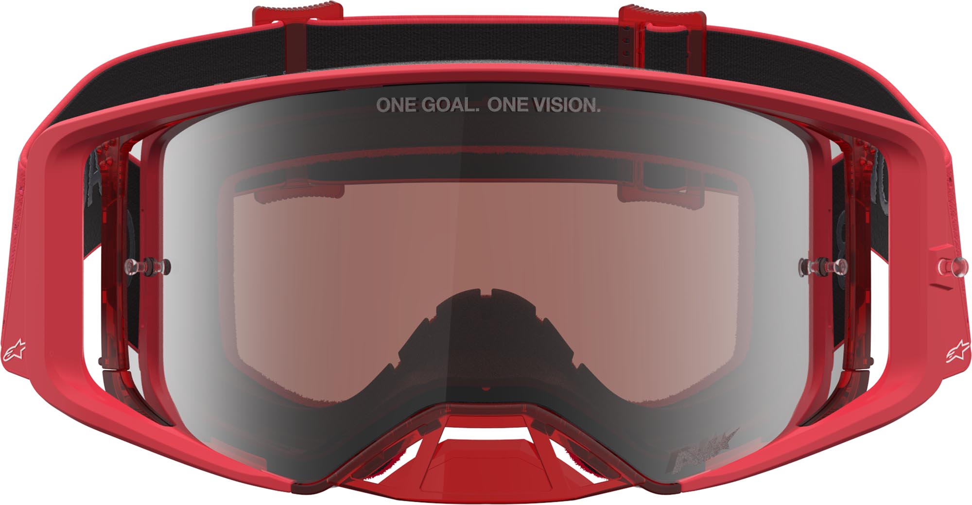 Alpinestars Supertech Vesta Mirror Motokros očala rdeča/bela Slika 4