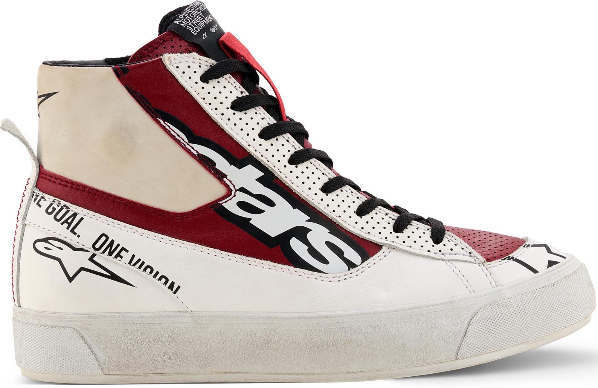 Alpinestars Stella Stated Flair Pantofi de motocicletă pentru femei Alb/Roșu 5 Figura 4
