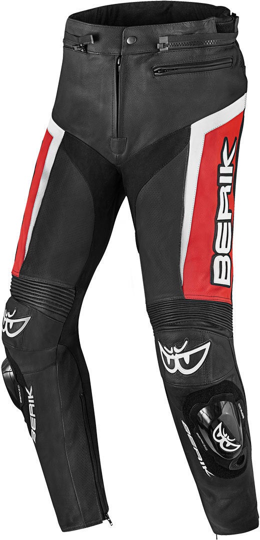 Berik Misle Motorfiets lederen broek zwart/wit/rood 54 Figuur 1
