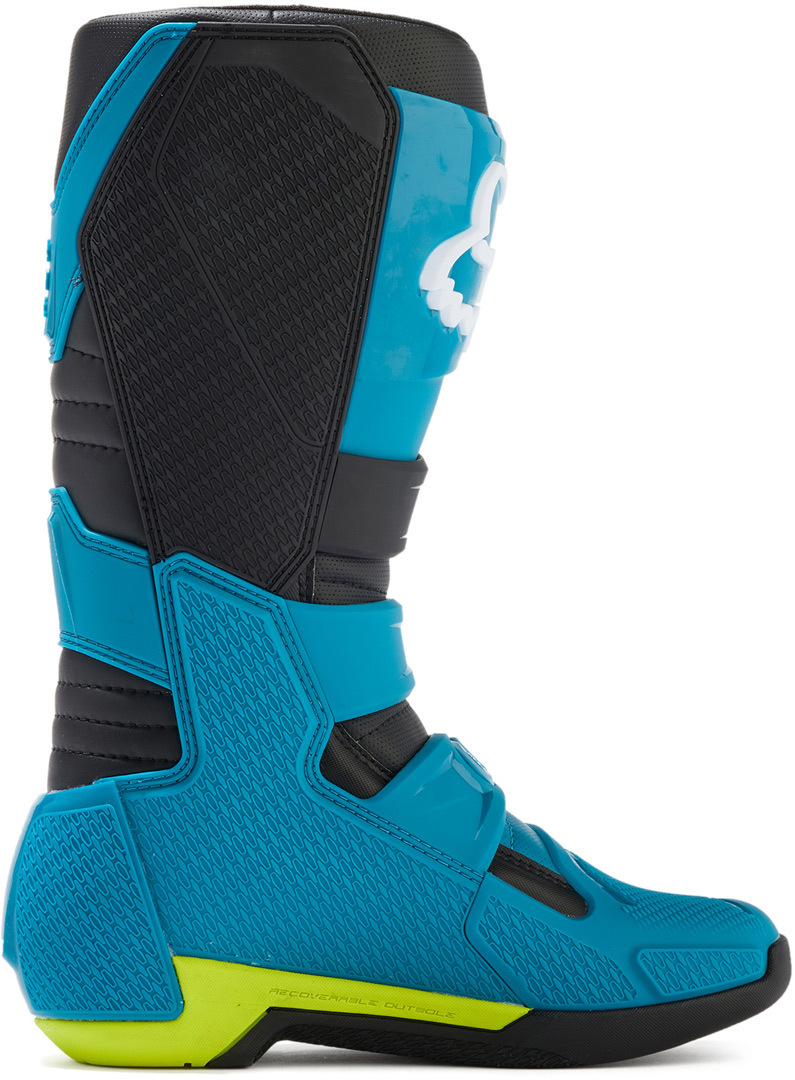 FOX Comp Bottes de motocross bleu/jaune 12 Figure 8