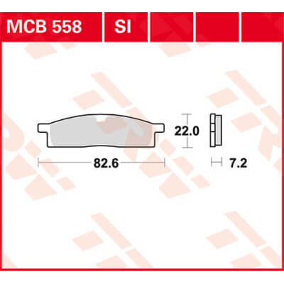 TRW Lucas Bremsbelag MCB558 Figur 1