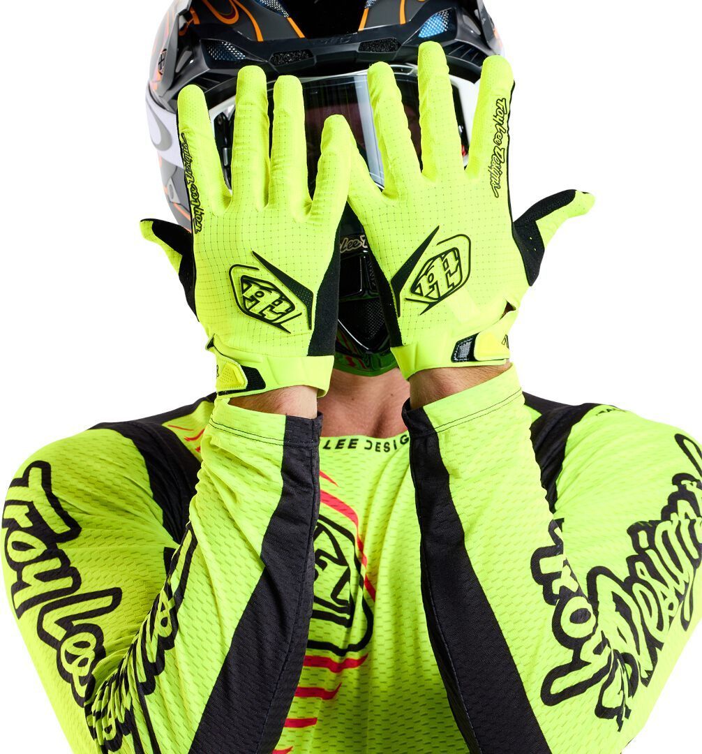Troy Lee Designs Air Mono Mănuși de motocross Galben neon XL Figura 3