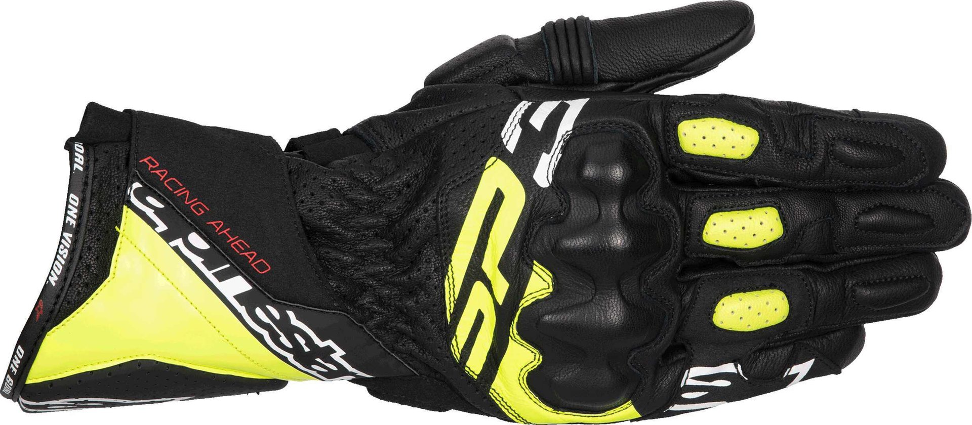 Alpinestars Sp-3 Mănuși de motocicletă Negru/Alb/Galben-Neon 2XL Figura 1