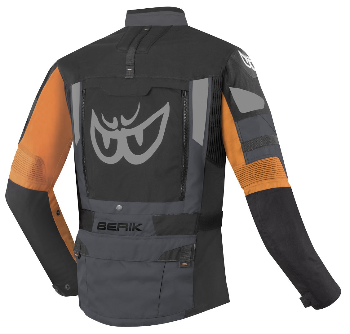 Berik Dakota waterproof 3in1 Motorcycle Textile Jacket black/grey/orange 56 Figure 2