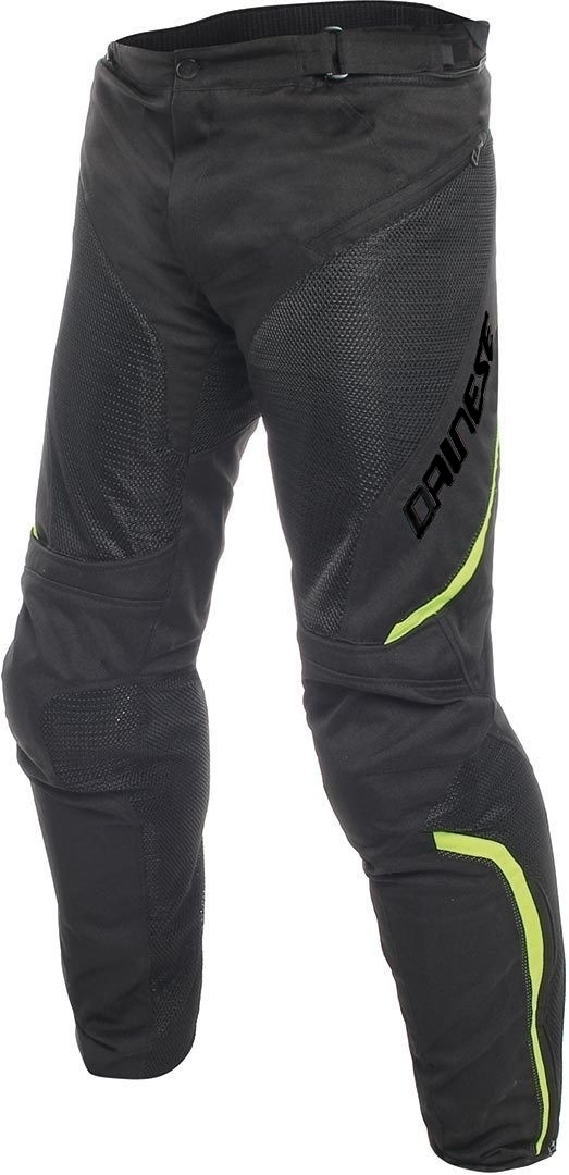 Dainese Drake Air D-Dry Pantaloni textile pentru motociclete Negru/Alb/Galben 44 Figura 1