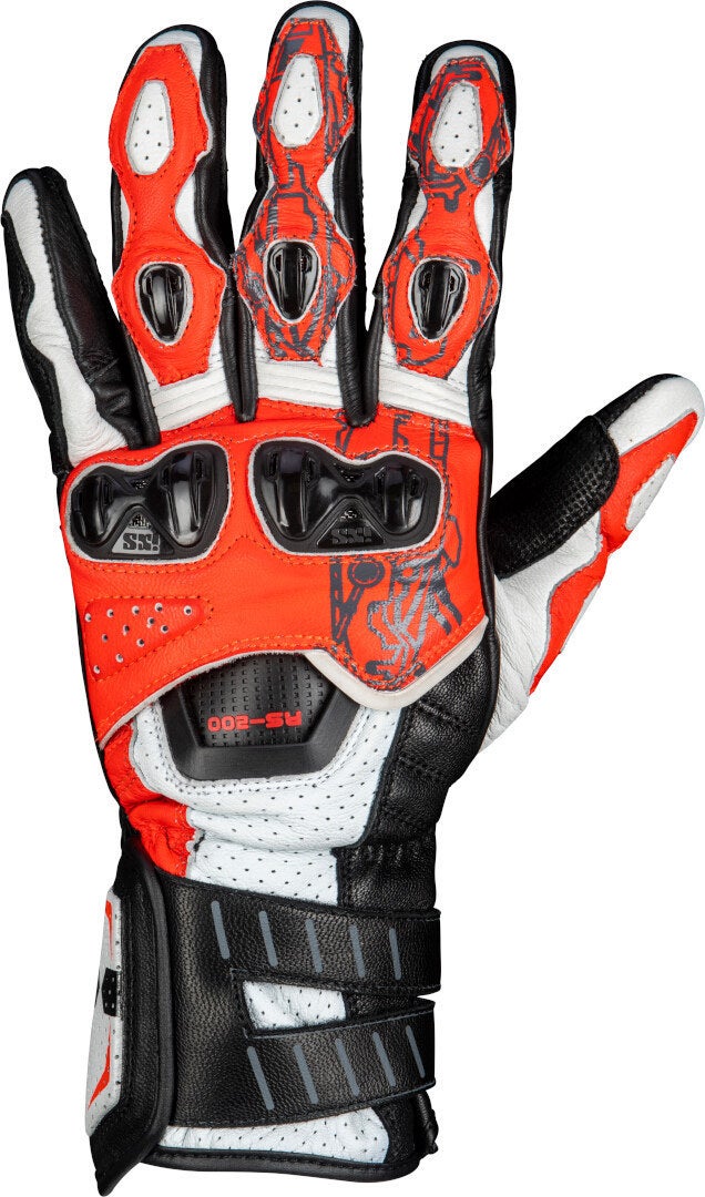 IXS RS-200 3.0 Hanskat valkoinen/musta/punainen XL Kuva 1