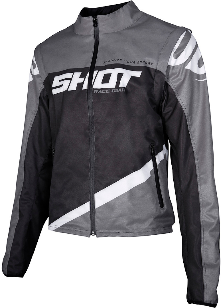 Shot Softshell Lite Motocross jakke sort/grå S Figur 1