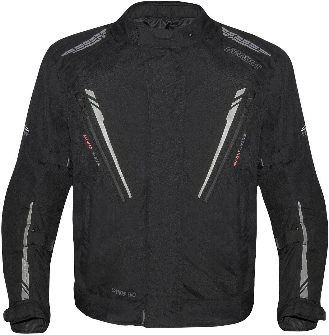 Germot Spencer Evo Big Size waterproof Motorcycle Textile Jacket black/grey L Figure 1