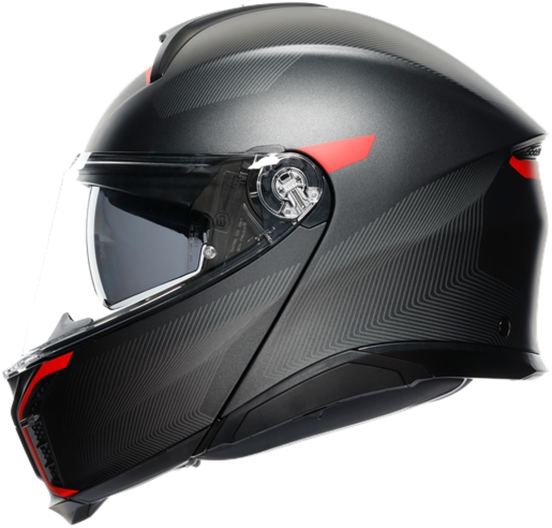 AGV Tourmodular Frequency Helm grau/rot S (55/56) Abbildung 6
