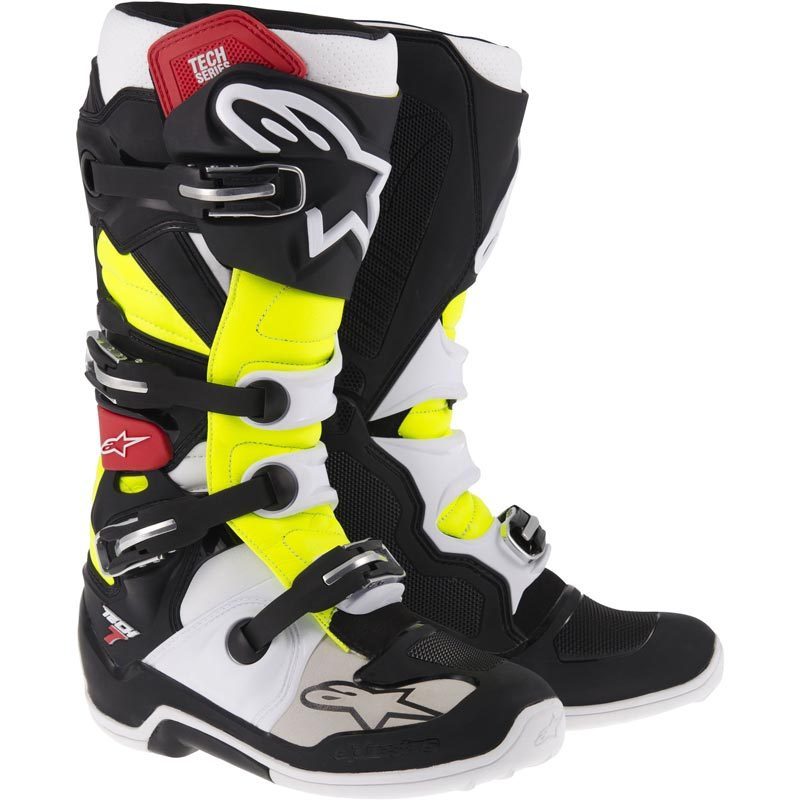 Alpinestars Tech 7 Motocross Boots black/red/yellow 14 (49,5) Figure 1