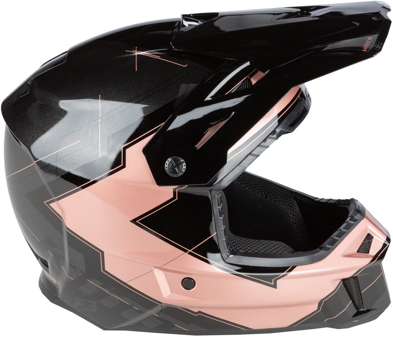 Klim F3 Verge Cască de motocross Negru/roz L (58/59) Figura 3