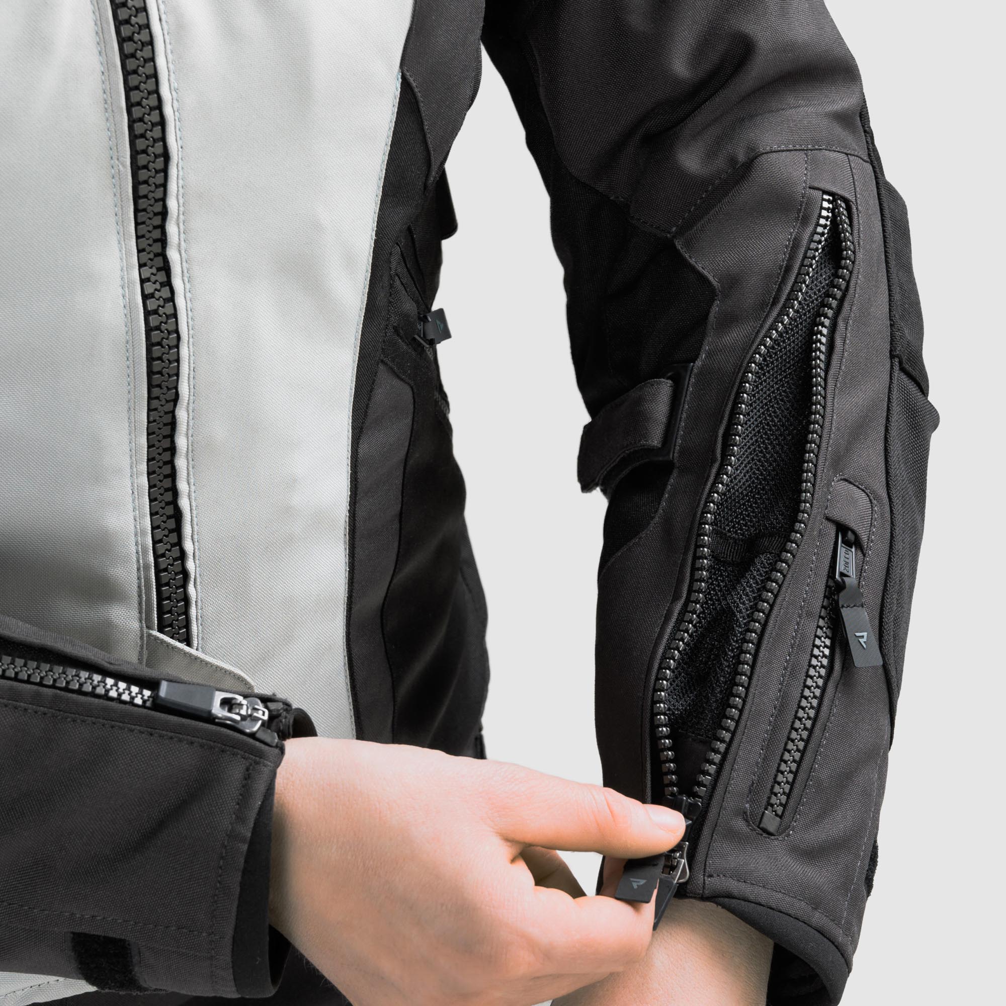 Side view of Rebelhorn Hiker 4 waterproof Ladies Motorcycle Textile Jacket
