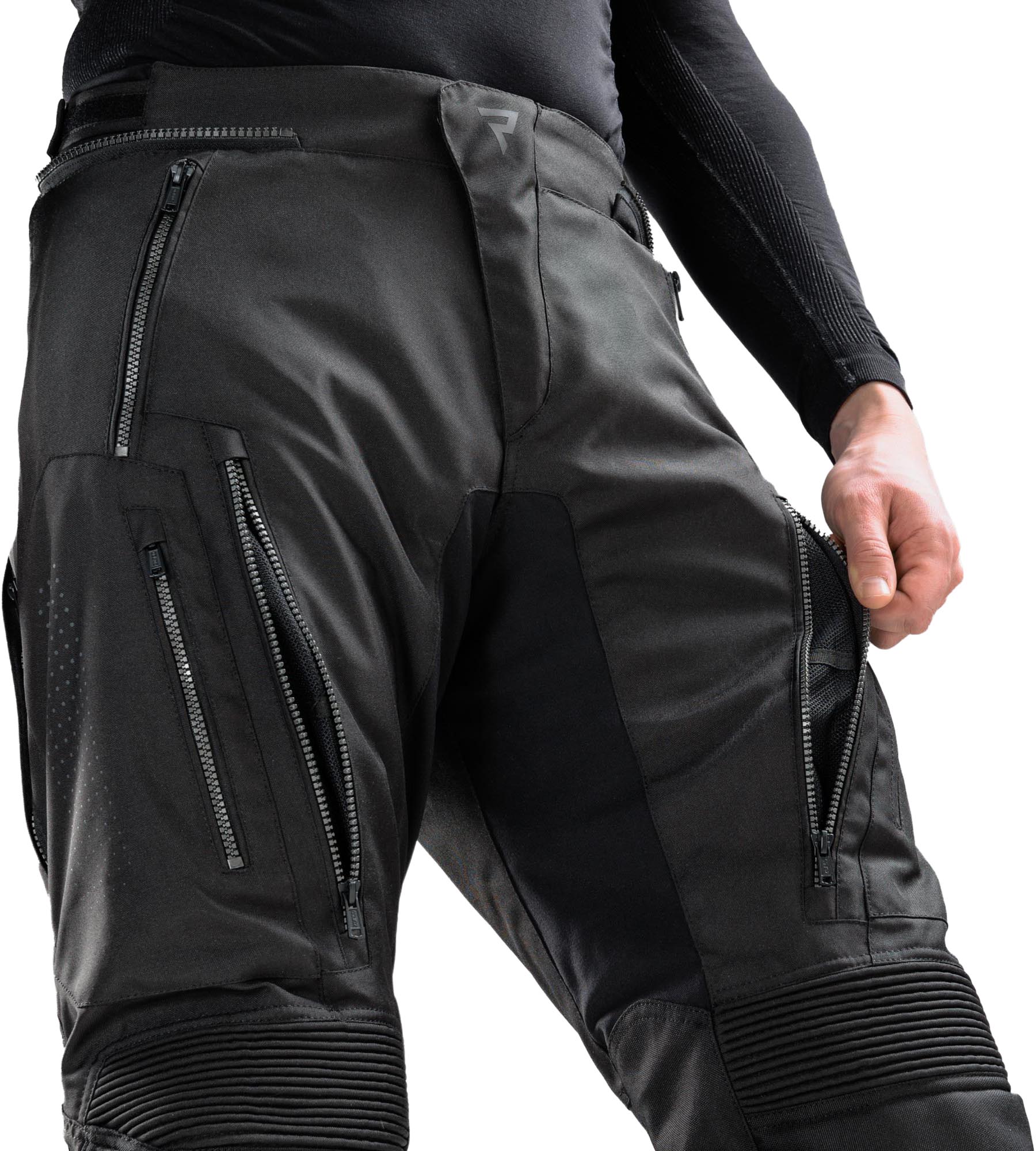 Rebelhorn Hiker 4 waterproof Motorcycle Textile Pants black Short M Figure 3