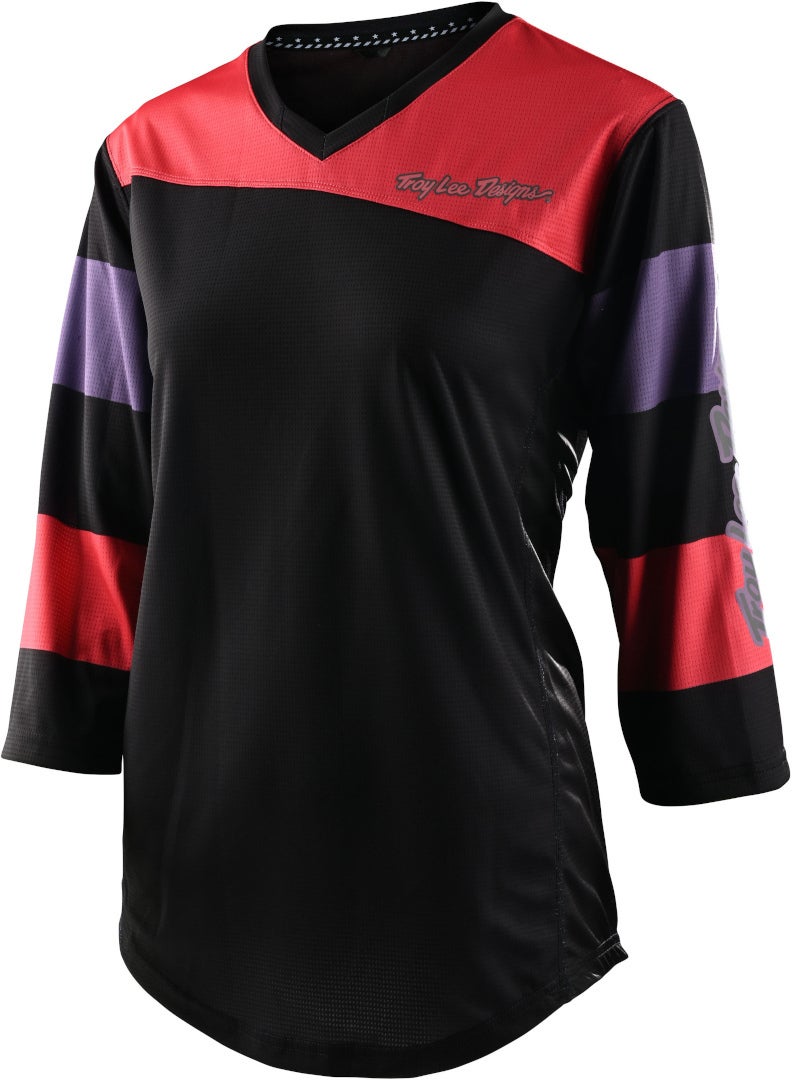 Troy Lee Designs Mischief Rugby Damer Sykkel Jersey svart/rød XL Figur 1