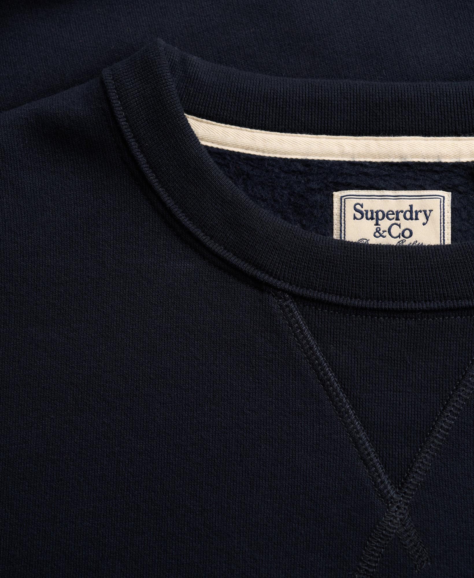 Superdry & Co Essential Stack Logo Sweatshirt dunkles marineblau 2XL Abbildung 7