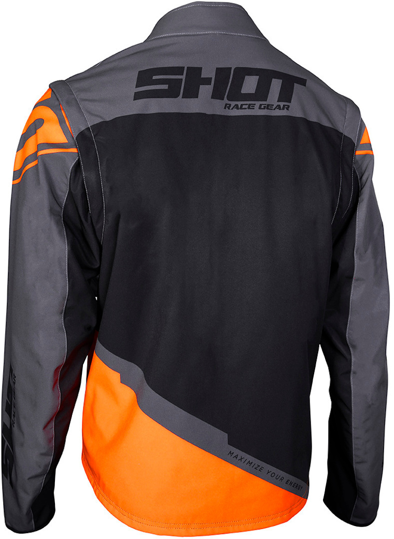 Shot Softshell Lite Motocross Jacket grey/orange M Figure 2