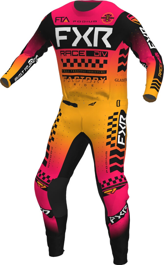 FXR Podium Gladiator 2023 Motocross trøje Pink/sort XL Figur 3