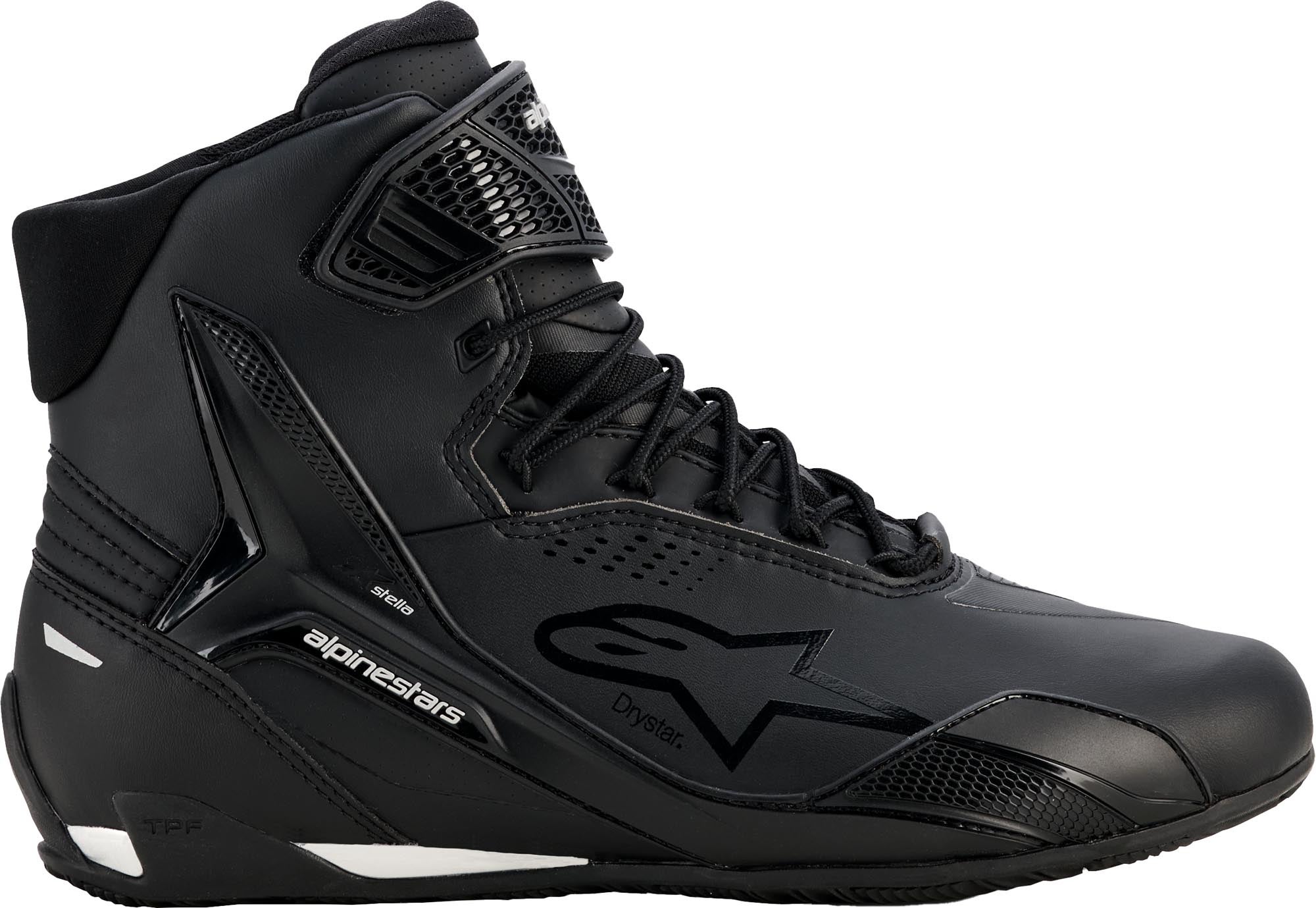 Alpinestars Stella Faster 4 Drystar imperméable Chaussures de moto pour femmes Noir/Argent 10 (42,5) Figure 4