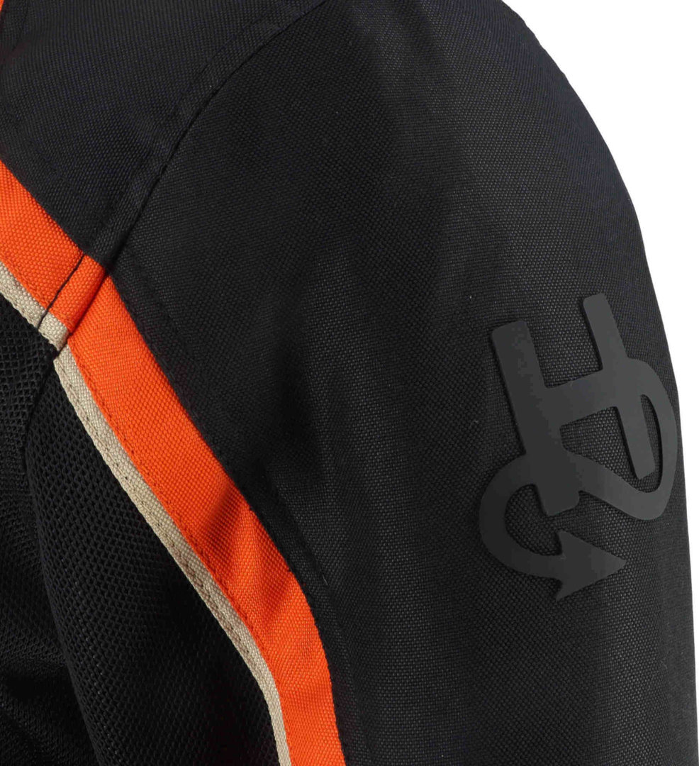 Helstons Phoenix Mesh Motorcycle Textile Jacket black/orange 4XL Figure 6
