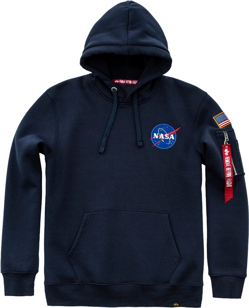 Alpha Industries Space Shuttle Hoodie dunkelblau S Abbildung 1
