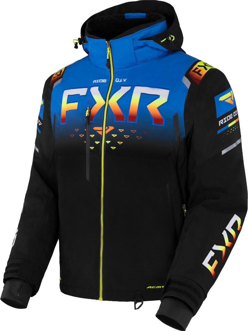 FXR Helium X 2-in-1 2023 Snowmobile Jacket black/blue L Figure 1