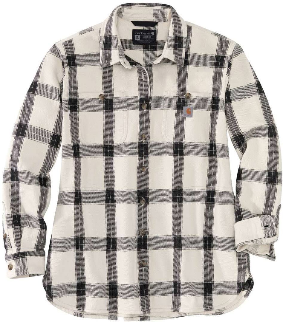 Carhartt Heavyweight Twill Camicia Da Donna bianco/nero S Figura 1
