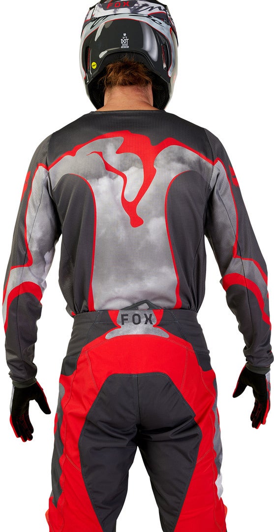 FOX 180 Atlas Motokrosový dres šedá/červená XL Obrázek 5