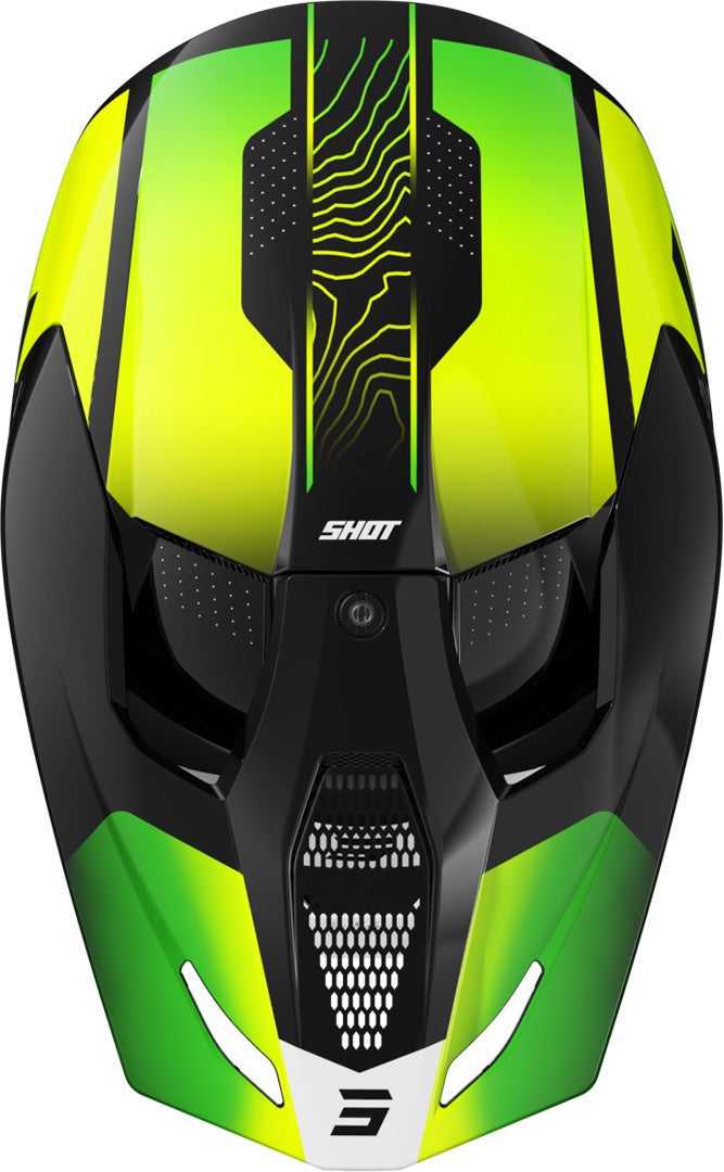 Shot Furious Apex Motorcross Helm Geel/Groen M (57/58) Figuur 3