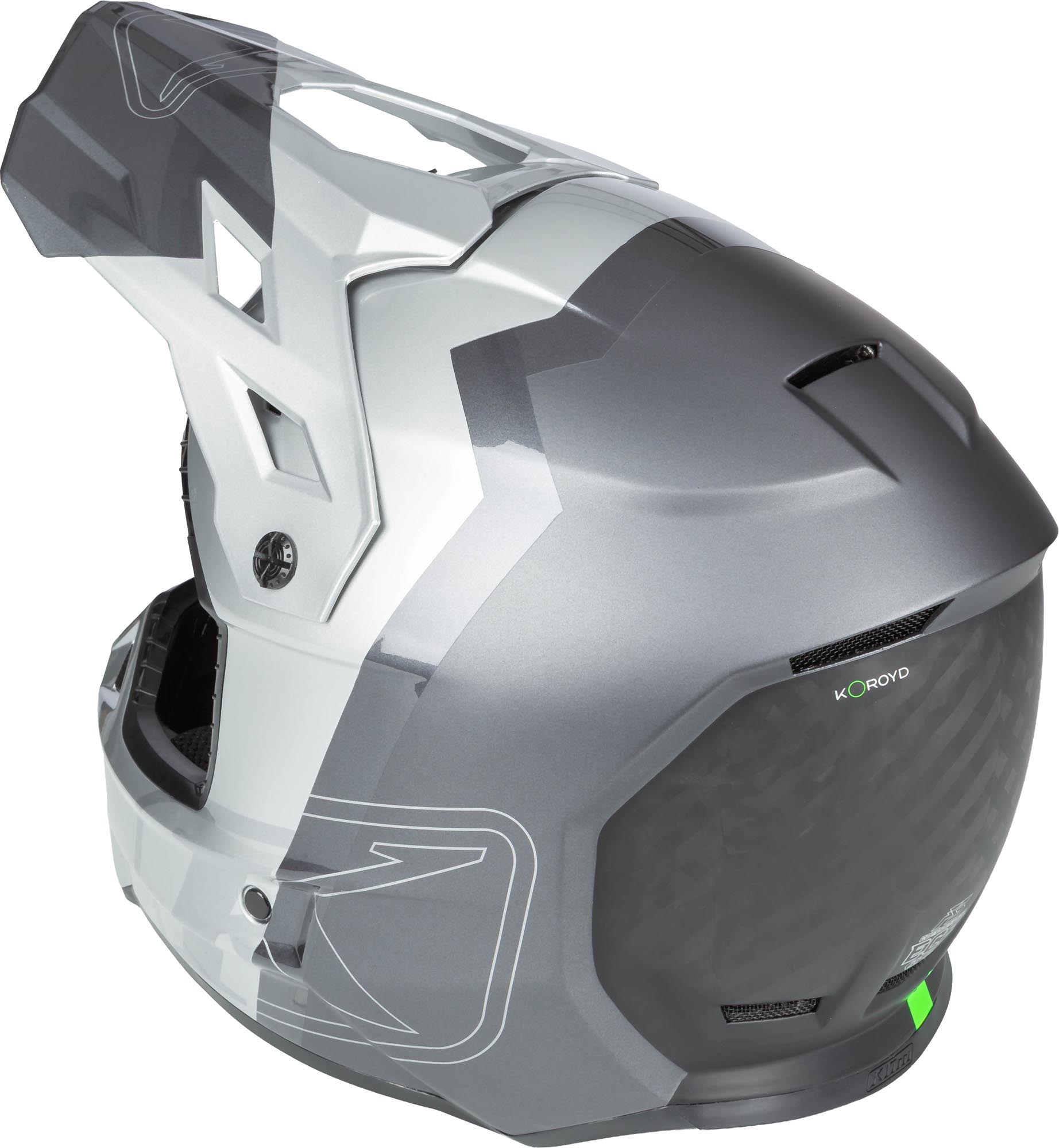 Klim F3 Carbon Pro Cască de motocross argintiu/gri S Figura 3
