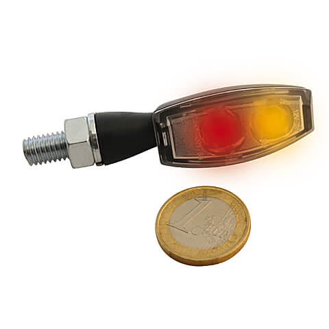 HIGHSIDER LED Rück-, Bremslicht, Blinker BLAZE svart Klart Figur 1