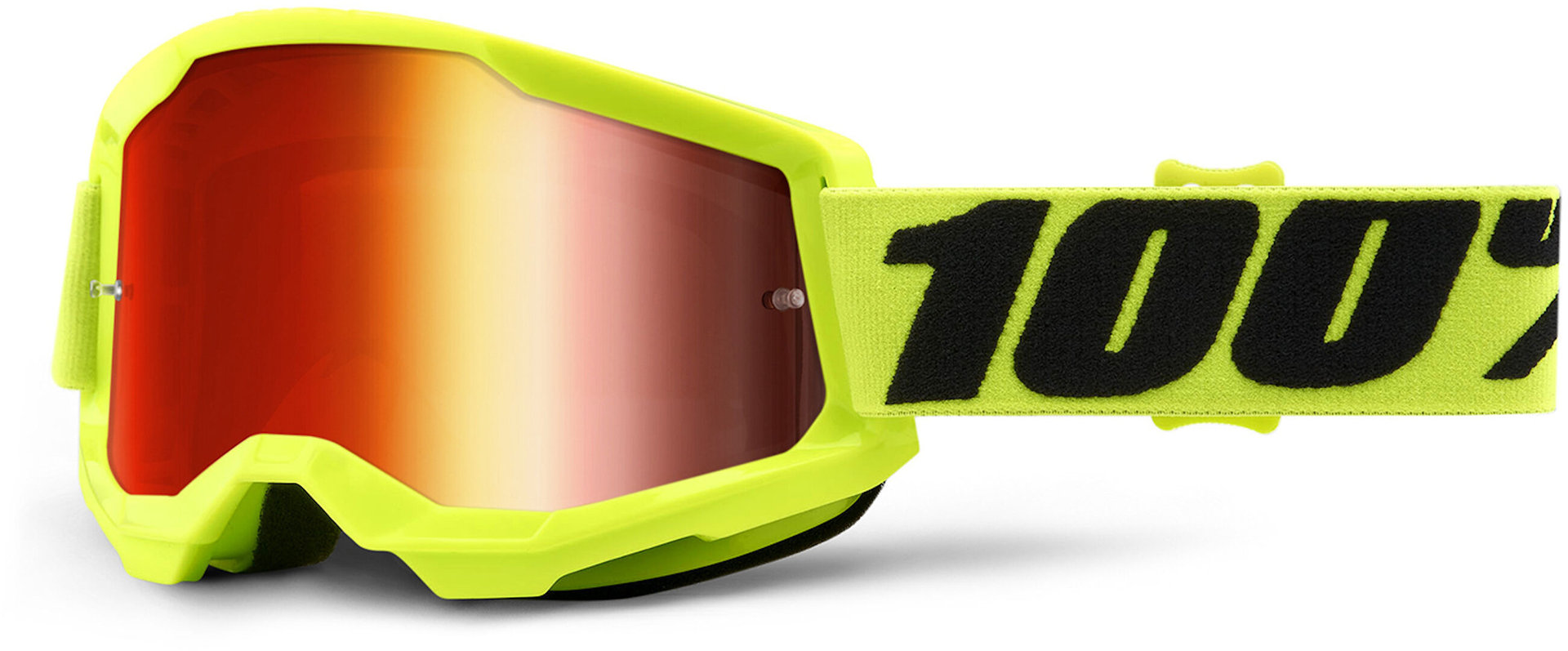 100% Strata 2 Chrome Ochelari de motocross galben/negru Figura 1