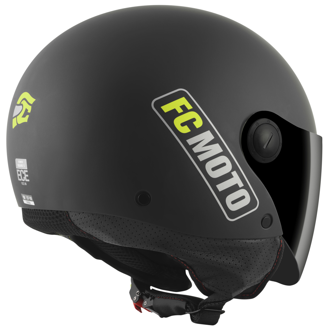 FC-Moto Square-RS Cască cu reacție Negru mat/galben M Figura 4