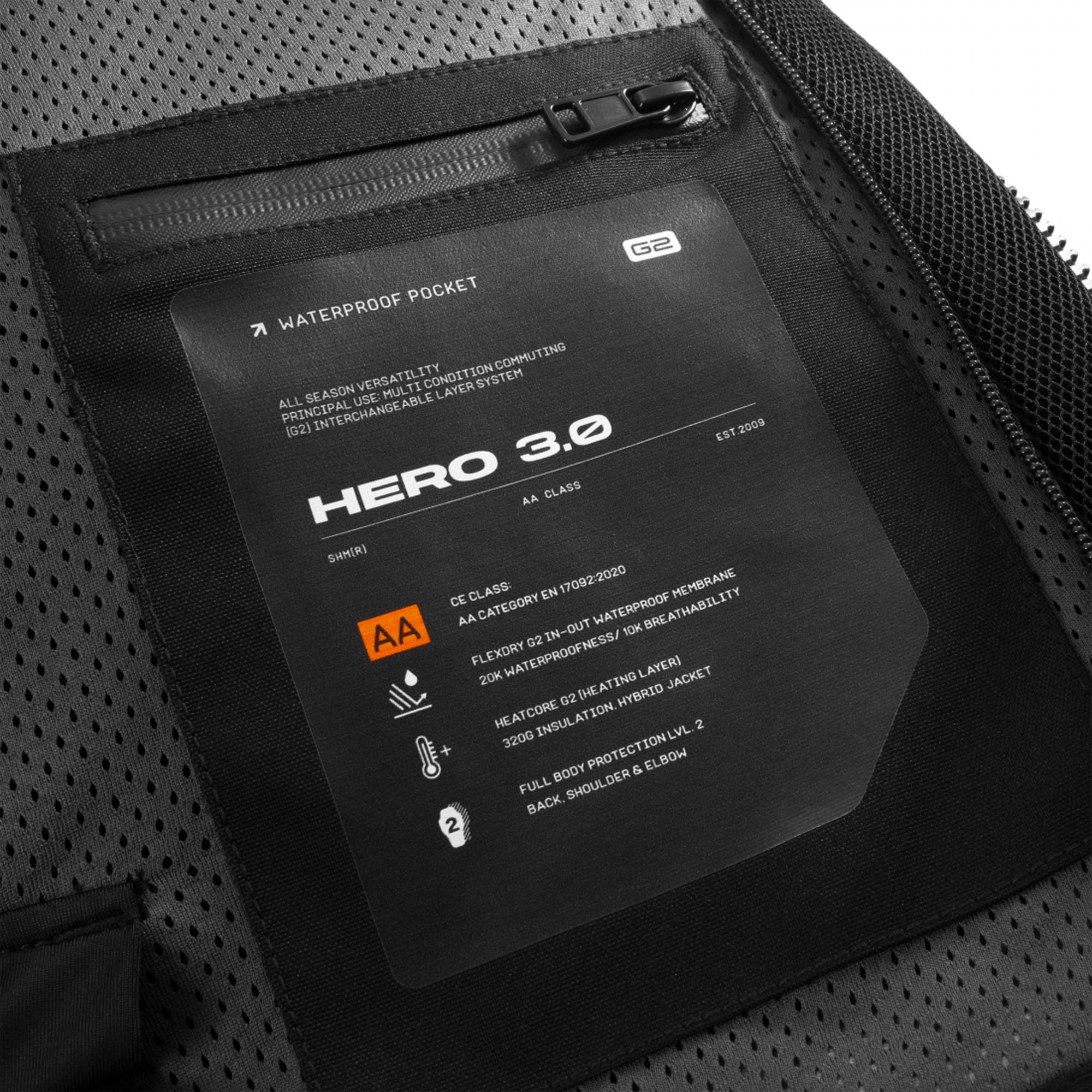SHIMA Hero 3.0 Motorrad Textiljacke schwarz M Abbildung 30