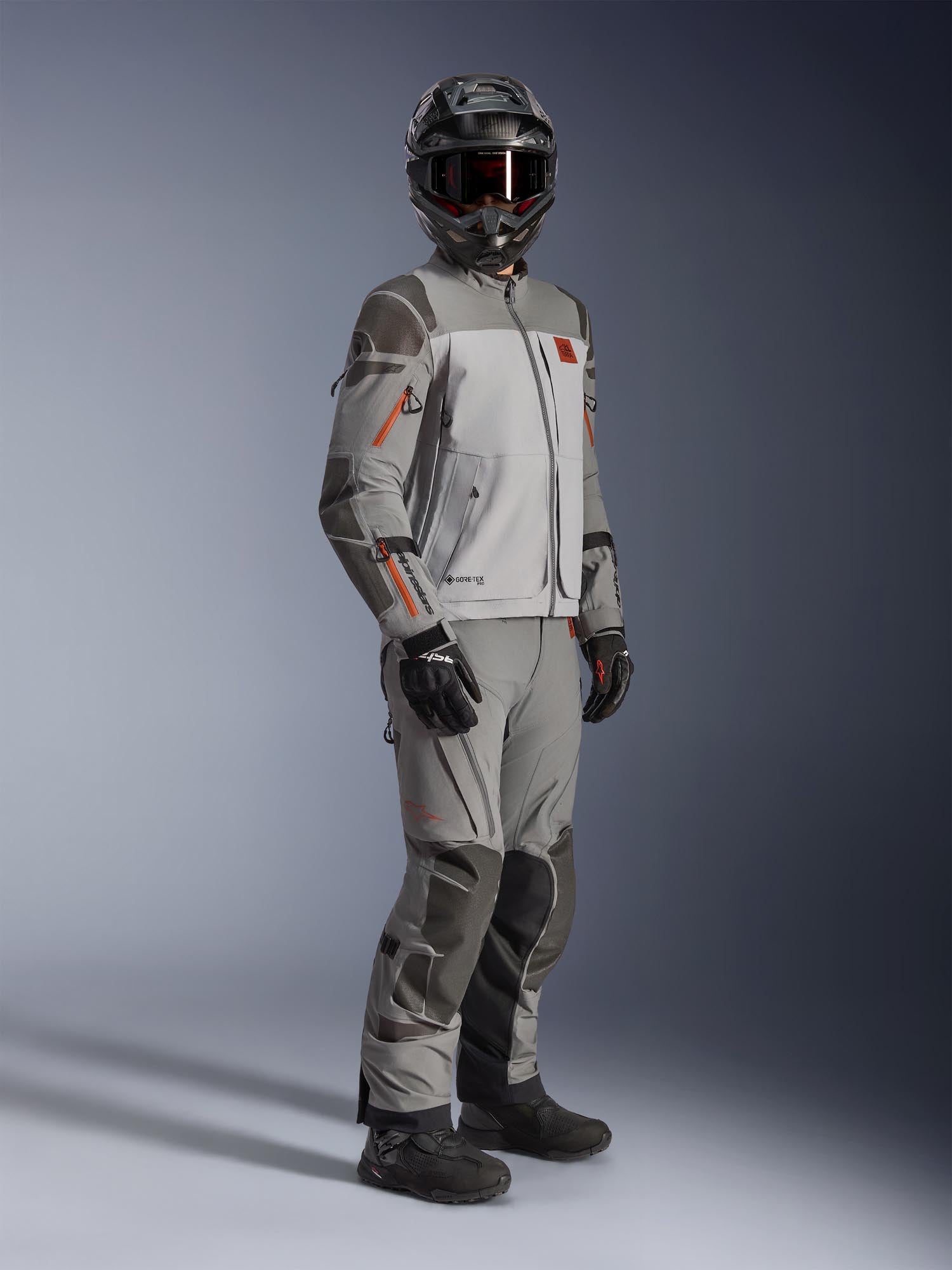 Side view of Alpinestars Nazca 3L Gore-Tex Pro waterproof Motorcycle Textile Pants