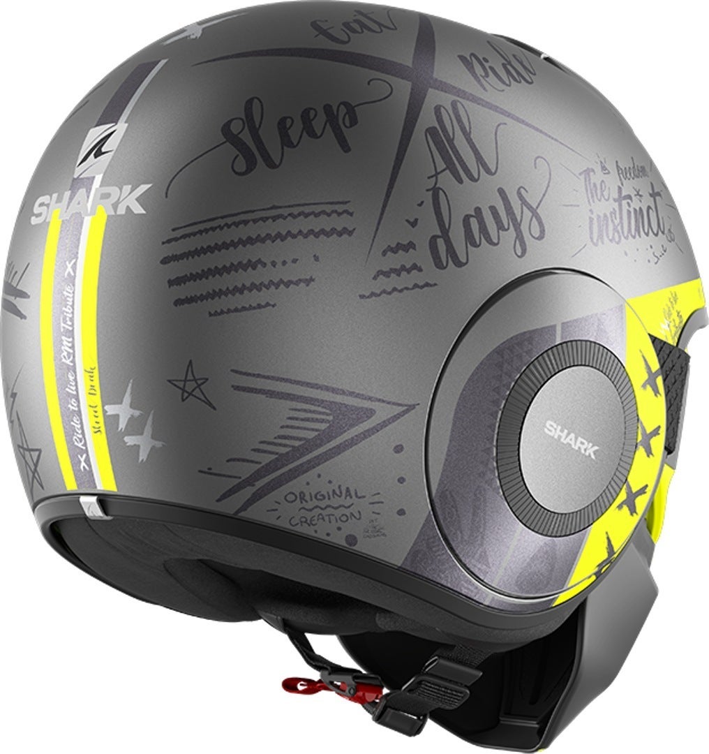 Shark Street-Drak Tribute RM Jet Helmet black matt/yellow M (57/58) Figure 2