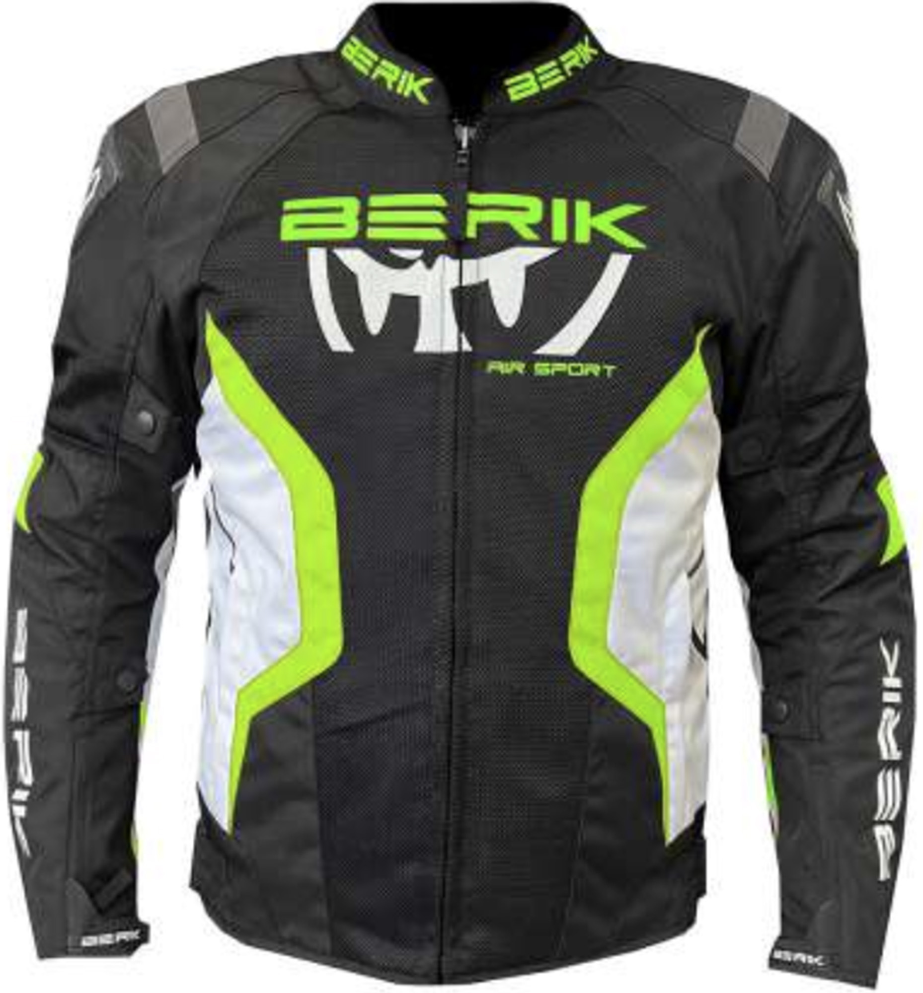Berik Lalxa Veste Textile moto Noir/Blanc/Vert 56 Figure 1